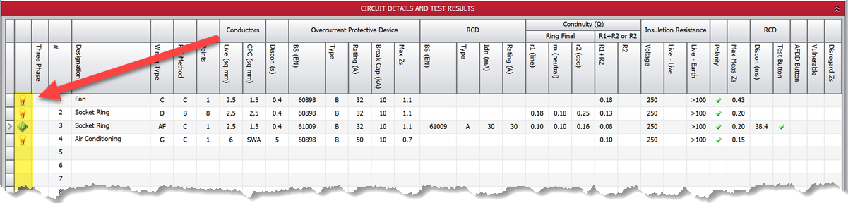 A screenshot showing Pirform's Circuit Helper Indicator icons